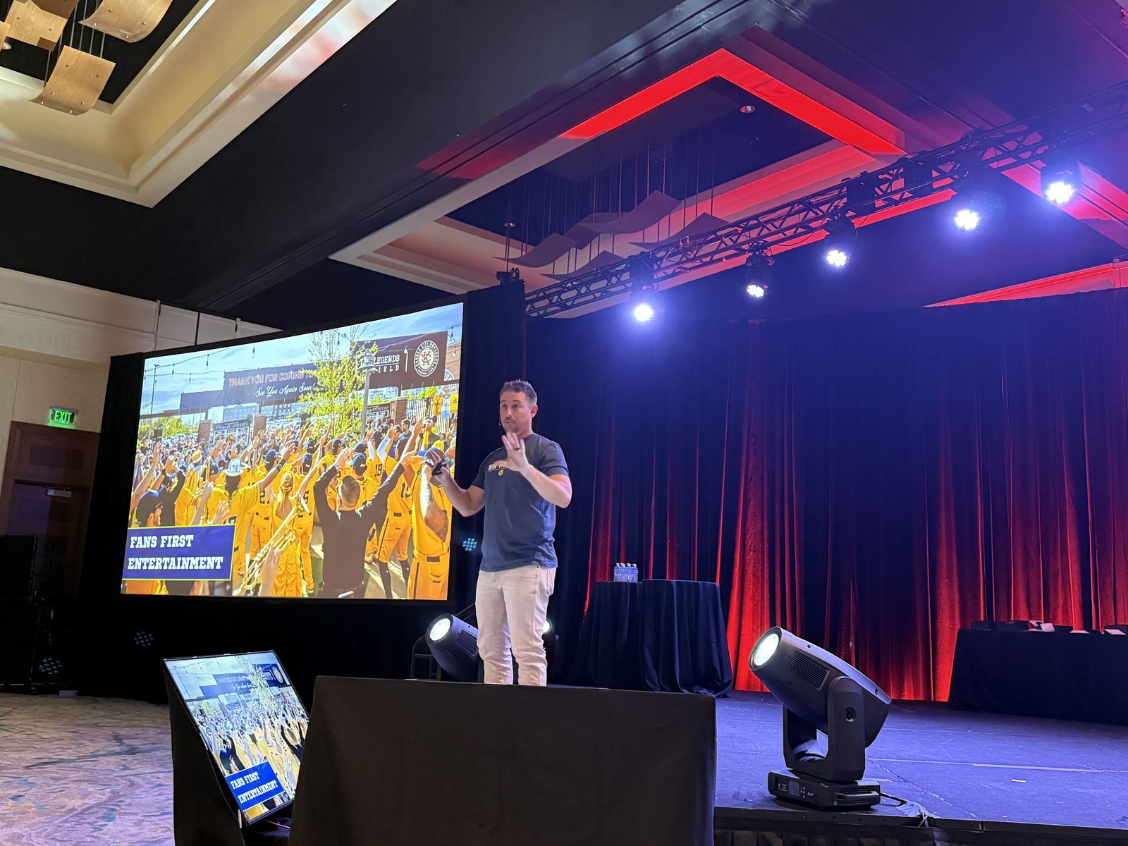 Tyler Gillum presenting Fans First Entertainment